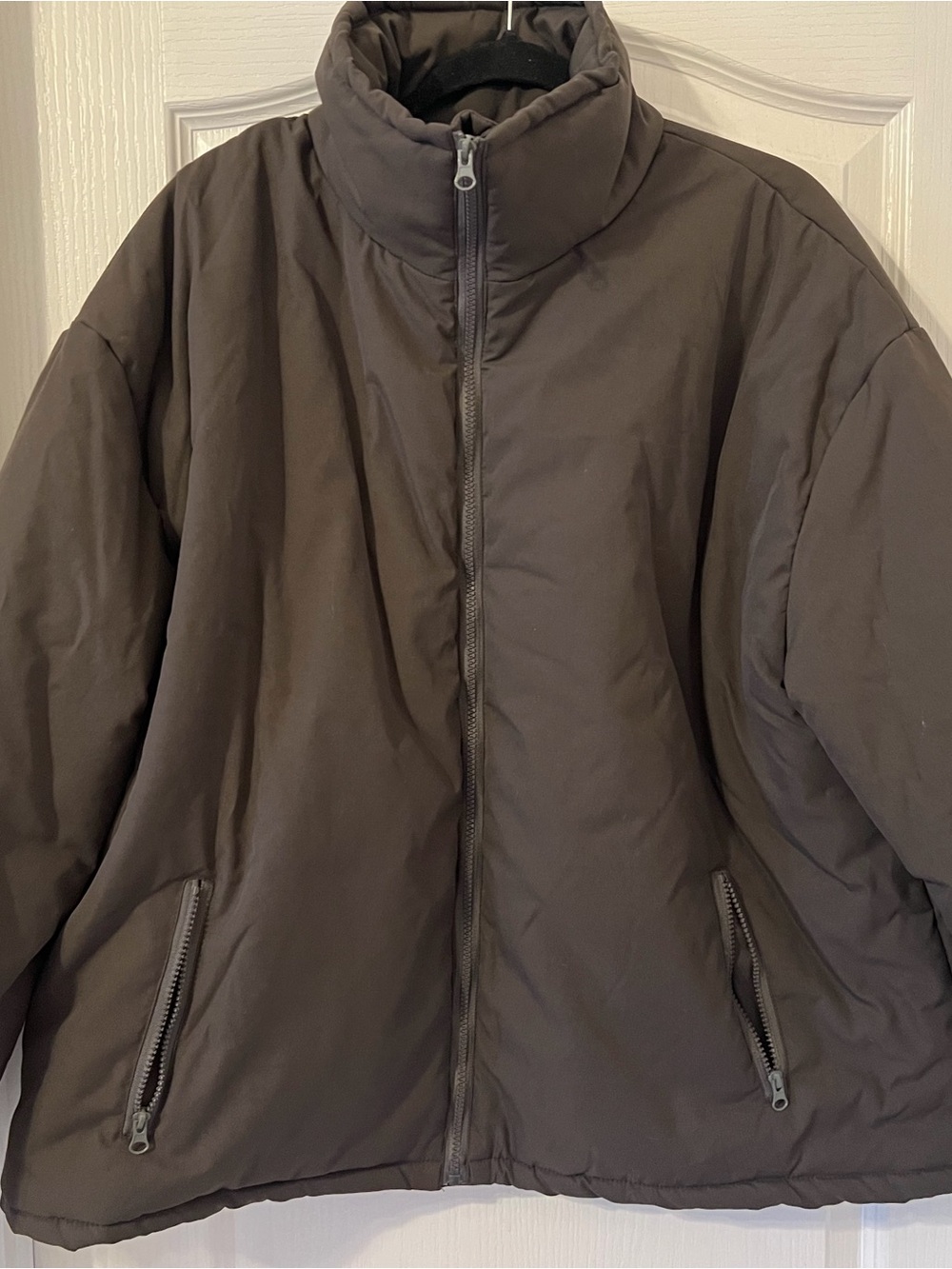 SHEIN women’s Dark gray Quilted Puffer Jacket